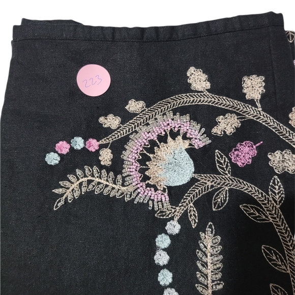 Vintage Richard Malcolm embroidered skirt, sz 8 (223) - Picture 9 of 9